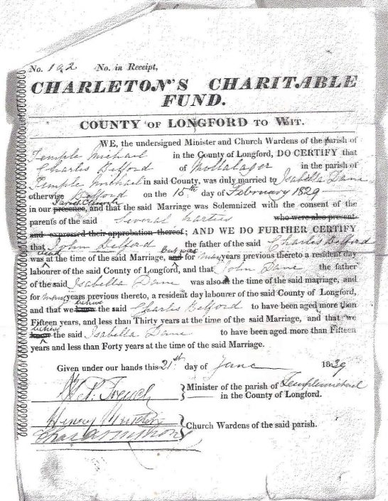 Charleton Grant – Charles Belford 1829